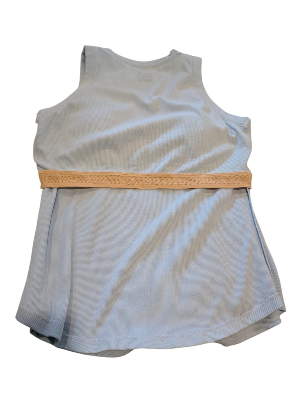 OGL Ribbed Tank Top in Pale Sea Glass Blue - Picture 4 of 6